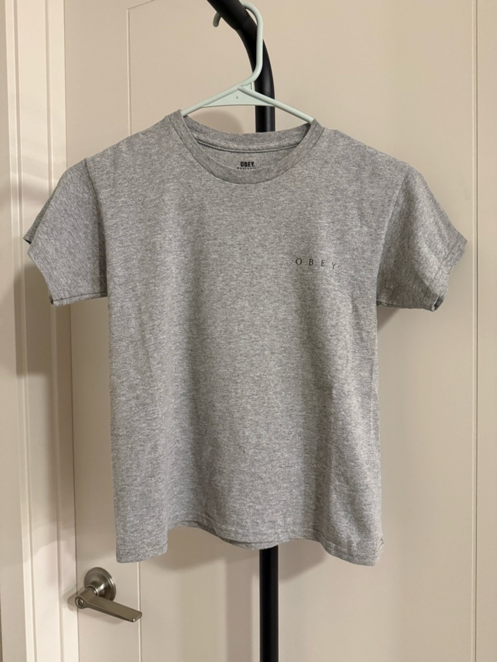 Obey Heather Grey Short Sleeve Baby Tee